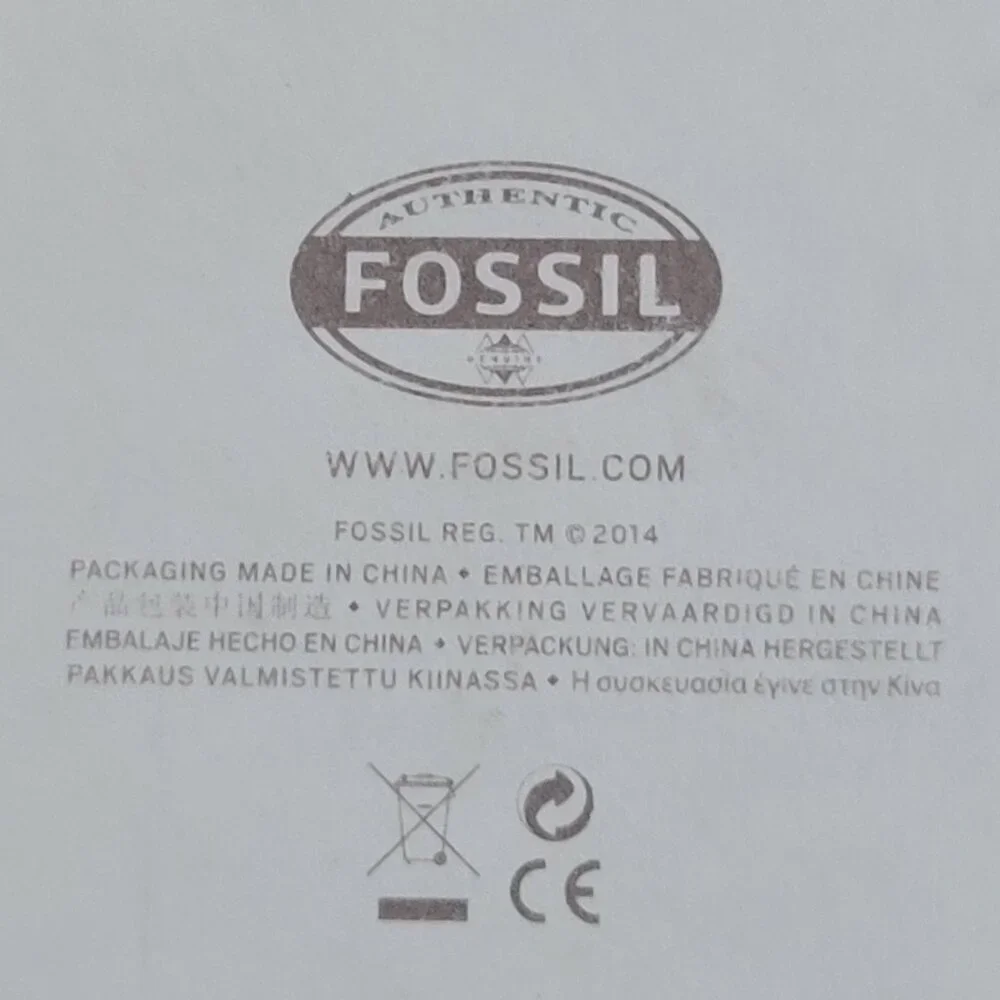 Fossil BQ1180 Men’s Blue Silicone Chronograph Watch Stainless Case